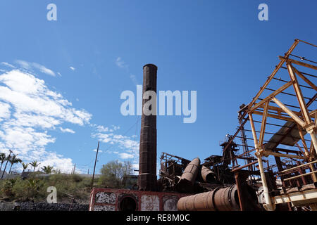 Verlassene Fabrik in Santa Rosalia Mexico Baja California Sur Stockfoto