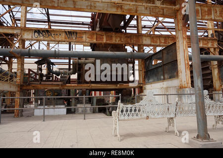 Verlassene Fabrik in Santa Rosalia Mexico Baja California Sur Stockfoto