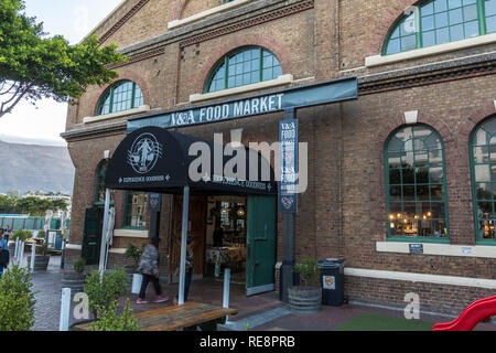 Food Market Gebäude von V A Waterfront, Cape Town Stockfoto