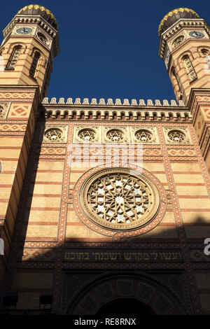 Dohány Straße Synagoge, Budapest, Ungarn Stockfoto