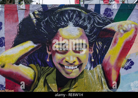 Street Art in Valparaiso, Chile Stockfoto