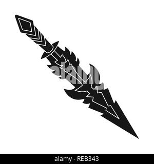 Magie, Glas, Dragon, Dekoration, Stein, Ruby, Chinesisch, Griff, Fantasy, Schwert, Dolch, Messer, Waffen, Sabre, mittelalterliche, Spiel, Rüstung, Sharp, Blade, Set, Vector, Icon, Illustration, isoliert, Sammlung, Design, Element, Grafik, Zeichen, Schwarz, einfache, Vektor, Vektoren, Stock Vektor