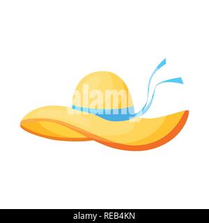 Isoliertes Objekt von Kopfbedeckungen und napper unterzeichnen. Satz von Kopfbedeckungen und Helm vektor Illustration. Stock Vektor