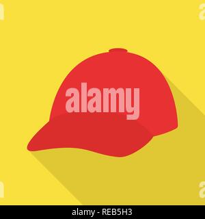 Baseball, Visor, Schutz, Sport, Rot, einheitliche, Farbe, Kopfbedeckungen, napper, Mütze, Helm, Mode, Beruf, Kleidung, Mütze, Beanie, Beret, Set, Vector, Icon, Illustration, isoliert, Sammlung, Design, Element, Grafik, Zeichen, flach, Schatten, Vektor, Vektoren Stock Vektor