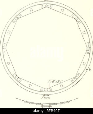 . Betonsilos... 40 BETON SILOS mit einem weichen Bleistift oder Buntstift zu einem Ende an Nicht mit einer Schnur und Kreide, wie die ehemalige wird genug Strecken, um den Kreis zu verzerren, und letzteres wird zu breit eine Linie bilden. Platz aus dem Kreisumfang in acht gleiche Entfernungen. (Diese Namen können durch takiiig Abstand "C" aus der Tabelle der Materialien erhältlich.) Für die Rippen legen die 2 "xl2" Planken auf den Kreis gezeichnet, Kennzeichnung der Arc auf jeder Planke mit der Schleife. Die Länge der Rippe sollte auch auf die Planke in radialer Richtung markiert werden, können Sie über die Schleife als Leitfaden. Alle di Stockfoto