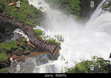 Die Iguazu Wasserfälle, Iguazu, Argentinischen Seite, Provinz Misiones, Argentinien Stockfoto