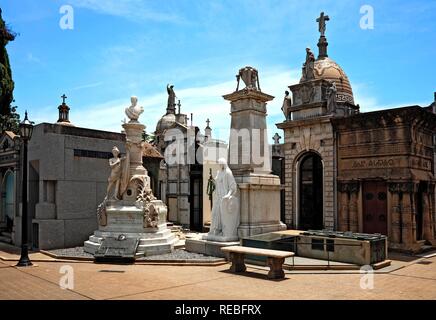 Cementerio de la Recoleta, Friedhof, Buenos Aires, Argentinien Stockfoto