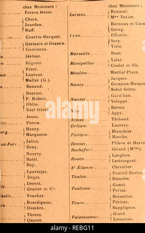 . Comptesrendusheb 1331901 acad.Es NATURELLES. Auf souscrit à Paris. z GAUTHIER- VILLARS, Quai des Gi-Augustins, n°55. Ist ich 835 les Comptes Rendus hebdomadaires paraissent rÃ©gu l'une par ordre alphabÃ © TIQUE de matiÃ¨res, l'autre par ordre Alp du i" Janvier. aent lo Dimanche. Ils forment, à la fin de l'annÃ©e, deux Volumes in-/,". Deux tique de noms d'Auteurs, terminent chaque Band. L'abonnement annuel est le prix de l'abonnement est fixe ainsi qu'il Suit: Paris: 20 fr. Â EINRICHTUNG Partements: 30 fr. Â Union Postale: 34 fr, auf souscrit, dans les Dekor partements,. Auf souscrit, à l'Etrange Stockfoto