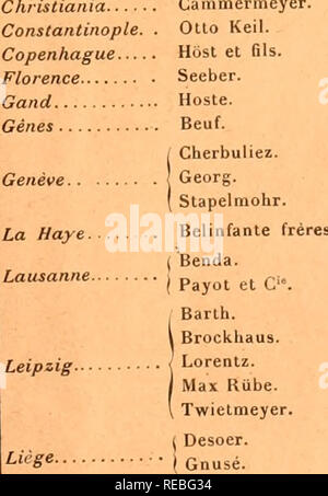 . Comptesrendusheb 1331901 acad.Es NATURELLES. Auf souscrit à Paris, Chez GAUTHIER- VILLARS, Quai des Grands-Augustins, n°55. Ich 835 puis les Comptes Rendus hebdomadaires paraissent rÃ©guliÃ¨rement le Dimanche. Ils Forment, à la fin tun l'annÃ©e, deux Volumes in-4°. De1) 8 l'une par ordre alphabÃ © TIQUE tun matiÃ¨res, l'autre par ordre alphabÃ © TIQUE de noms d'Auteurs, terminent chaque Band. L'abonnement est annv jrt du, ich "Janvier. ,. ;, Ze Prix de l'abonnement est fixe ainsi au il Suit: Paris: 20 fr. Â EINRICHTUNG Partements: 30 fr. Â Union Postale: 34 fr. Auf souscrit, dans les Dekor partements, c Stockfoto