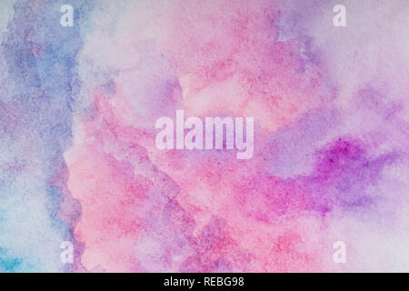 Bunte Aquarell Hintergrund. mit der Hand gemalt Stockfoto