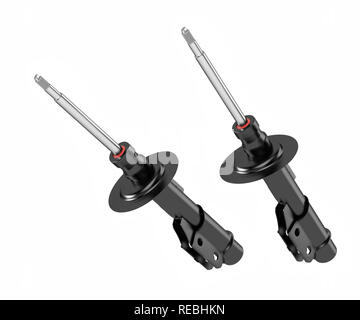 3D-Rendering. Pkw Stoßdämpfer, New Auto Ersatzteile. Stockfoto