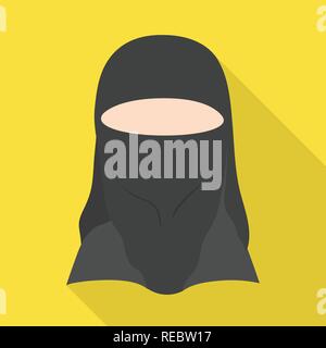 Arabische, Frau, Burka, Tradition, Kleidung, Gesicht, Pakistan, Halstuch, lady, Schal, Nation, Rasse, Identität, Benutzer, Avatar, Charakter, Nachahmer, Bewohner, Person, Kultur, Set, Vector, Icon, Illustration, isoliert, Sammlung, Design, Element, Grafik, Zeichen, flach, Schatten, Vektor, Vektoren Stock Vektor