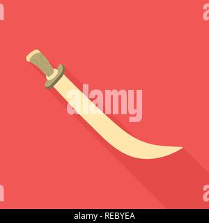 Scimitar, Eroberer, Schlacht, Alte, Griff, Soldat, Krieger, Macht, Mord, Schwert, Dolch, Messer, Waffen, Sabre, mittelalterliche, Spiel, Rüstung, Sharp, Blade, Set, Vector, Icon, Illustration, isoliert, Sammlung, Design, Element, Grafik, Zeichen, flach, Schatten, Vektor, Vektoren Stock Vektor