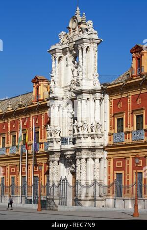 San Telmo, Palast, Palacio de San Telmo, Sevilla, Andalusien, Spanien Stockfoto