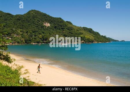 Picinguaba Strand, Ubatuba, Atlantik, Sao Paulo, Brasilien Stockfoto