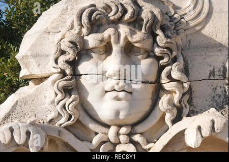 Apollo Tempel, Medusenhaupt, Didyma, Türkei Stockfoto