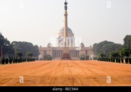 Rashtrapati Bhavan Präsidentenpalast, Delhi, Indien, Delhi, Delhi, Indien Stockfoto
