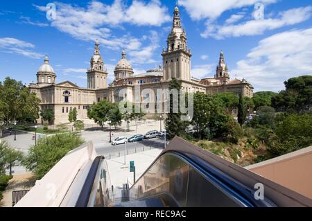 MNAC, ehemaliger Palau Nacional, das Museu Nacional d'Art de Catalunya, National Art Museum von Catalunya, Barcelona, Katalonien, Spanien Stockfoto