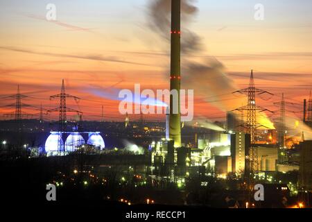 Industrielle Gemeinschaft, Kokerei Prosper, Bottrop, Waste-to-energy-Anlage Essen-Karnap, RWE Power AG, Essen Stockfoto