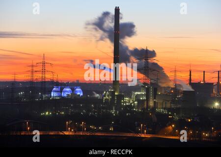 Industrielle Gemeinschaft, Kokerei Prosper, Bottrop, Waste-to-energy-Anlage Essen-Karnap, RWE Power AG, Essen Stockfoto