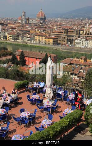 Blick von der Piazza Michelangelo über die Stadt, Firenze, Florenz, Toskana, Italien, Europa Stockfoto