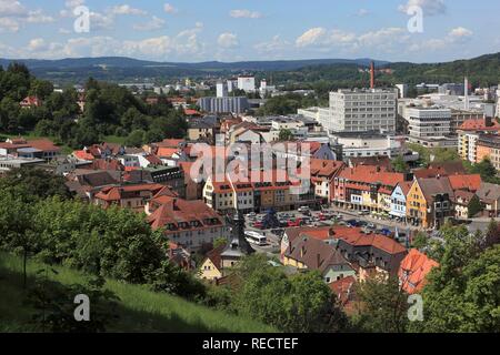 Panoramablick über Kulmbach, Oberfranken, Bayern Stockfoto