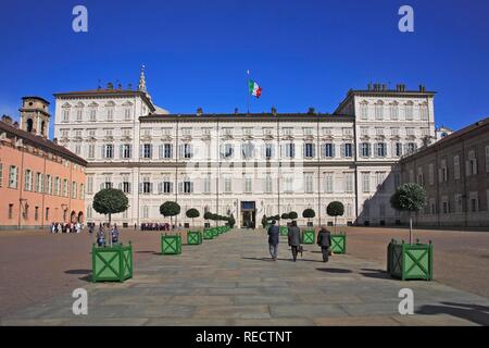 Der Palazzo Reale und die Piazetta Reale, Turin, Turin, Piemont, Italien, Europa Stockfoto