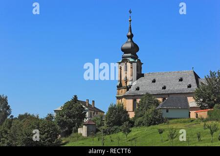 Marienweiher Kloster, Wallfahrtskirche, Landkreis Kulmbach, Oberfranken, Bayern Stockfoto