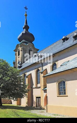 Marienweiher Kloster, Wallfahrtskirche, Landkreis Kulmbach, Oberfranken, Bayern Stockfoto