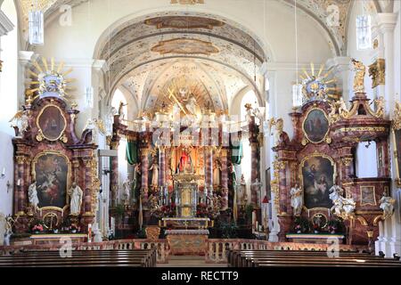 Marienweiher Kloster, Wallfahrtskirche, Landkreis Kulmbach, Oberfranken, Bayern Stockfoto