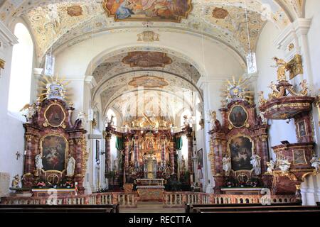 Marienweiher Kloster, Wallfahrtskirche, Landkreis Kulmbach, Oberfranken, Bayern Stockfoto