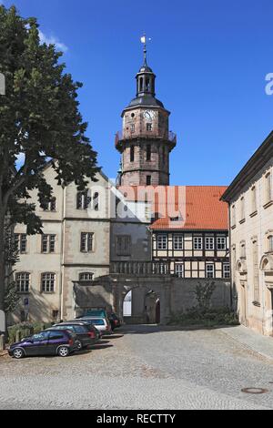 Schloss Schloss Bertholdsburg in Schleusingen, Hildburghausen, Thüringen, Deutschland Stockfoto