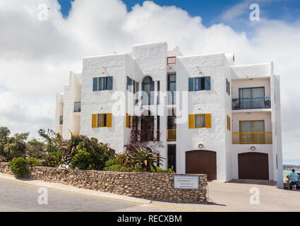 Club Mykonos, Langebaan, Südafrika - 23. Dezember 2018: Urlaub im Club Mykonos, Westküste Südafrika Stockfoto