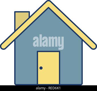 Haus Vektor Icon Zeichen Symbol Vektor Illustration für den privaten und gewerblichen Gebrauch... Reinigen Sie trendige Symbol... Stock Vektor