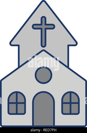 Kirche Vektor Icon Zeichen Symbol Vektor Illustration für den privaten und gewerblichen Gebrauch... Reinigen Sie trendige Symbol... Stock Vektor