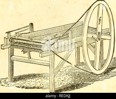 . Die komplette Bauern und ländlichen Wirtschaftswissenschaftler: Mit einem compendious Inbegriff der wichtigsten Zweige der Landwirtschaft und der ländlichen Wirtschaft. Die Landwirtschaft. Und ländliche Ökonom, 331 Handwerker seine Artikel für Verkauf setzen kann. Der Inhaber nicht zögern, zu sagen, dass unter der Vielzahl der Artikel an diesem Aufbau viele weit überlegen in ihrer Form und Konstruktion sind, und weit besser angepasst, und die Zwecke, für die sie bestimmt sind, als alle anderen, die in diesem Land gewesen sind. Thrashing Maschinen. Papst die verbesserte thrashing Maschine wurde von Ihe erfunden späten Joseph Papst, Esq Stockfoto