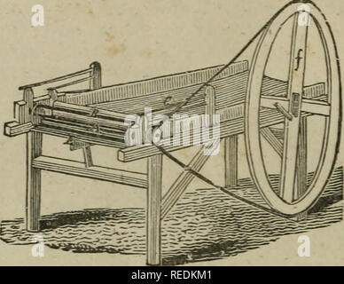 . Die komplette Bauern und ländlichen Wirtschaftswissenschaftler: Mit einem compendious Inbegriff der wichtigsten Zweige der Landwirtschaft und der ländlichen Wirtschaft. Die Landwirtschaft. 316 DIE KOMPLETTE LANDWIRT. Dreschmaschinen. Papst die verbesserte thfeshing Maschine wurde durch den späten Joseph Papst, Esq., von Camden, Maine gelüftet, und hat erfolgreich im Einsatz in verschiedenen Teilen des Landes seit vielen Jahren, und ist die beste Maschine für alle Arten von Korn, die verwendet worden zu sein; es ist Vi^ell angepasst für unterwegs Reis. Hale das Dresch- Maschine. Hale's neu erfunden, Reis und Dreschen von Getreide mac Stockfoto