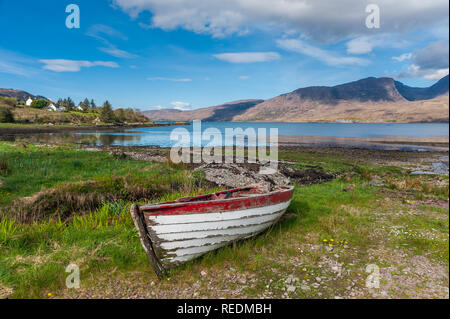 Applecross Wald über Loch Kishorn gesehen von Achintraid Stockfoto