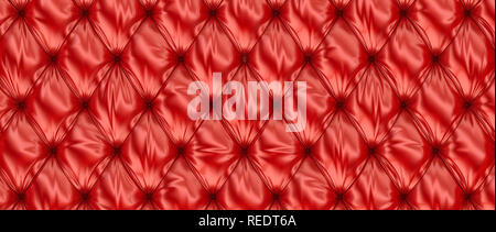 Red capitone getuftete Stoffbezüge Textur Stockfoto, Bild: 169184735