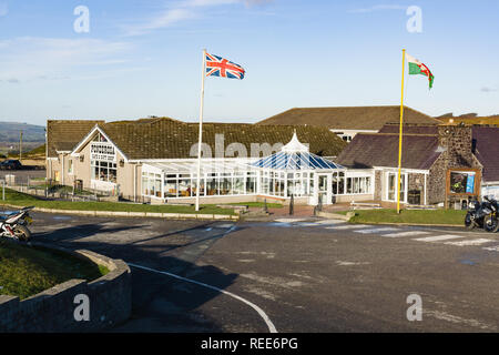 Die Ponderosa Cafe und Souvenirshop Horseshoe Pass in Llantysilio oben Llangollen Wales Stockfoto