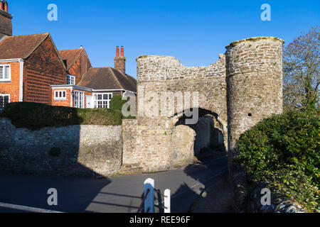 The Strand Tor, mittelalterlichen Eingang Winchelsea, East Sussex, Großbritannien Stockfoto