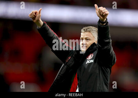 Manchester United Manager Ole Gunnar Solskjar - Tottenham Hotspur v Manchester United, Premier League, Wembley Stadion, London (Wembley) - 13. März Stockfoto