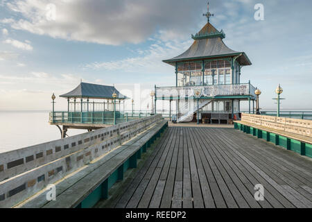 Clevedon Pier, in der Nähe von Bristol, England, Großbritannien Stockfoto