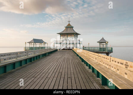 Clevedon Pier, in der Nähe von Bristol, England, Großbritannien Stockfoto