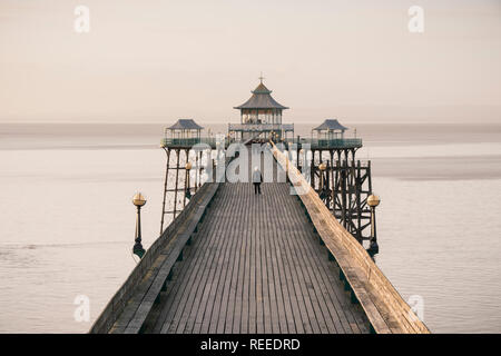 Clevedon Pier, in der Nähe von Bristol, England, Großbritannien Stockfoto