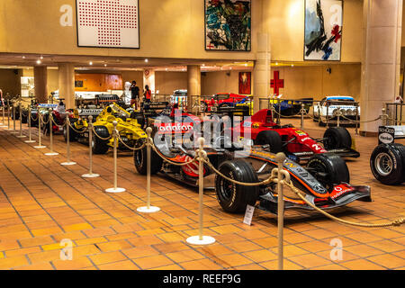 FONTVIEILLE, MONACO - Jun 2017: Formel 1 F1 in Monaco Top Cars Collection Museum. Stockfoto