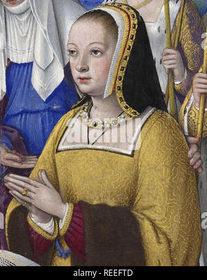 Anne de Bretagne (1477-1514), Herzogin der Bretagne von 1488 bis zu ihrem Tod, und Königin von Frankreich von 1491 bis 1498 und ab 1499 bis zu ihrem Tod. Stockfoto