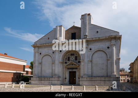 Tempio Malatestiano (Bedeutung der Malatesta Tempel) unvollendete Kathedrale Kirche namens für St Francis, Rimini Stockfoto