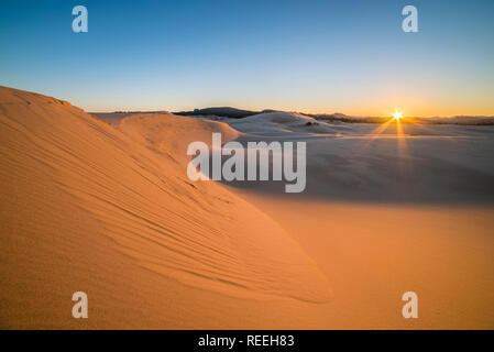 Sanddünen im Umpqua Dünen, Oregon Dunes National Recreation Area, Oregon Coast. Stockfoto
