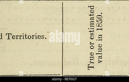 . Mitteilung der Finanzminister übertragen... Fischerei; Eisenbahnen. COLONIAL UND DIE SEE. 617 Zu der natürlichen Erhöhung, und die Zahl der Einwanderer, die auf den durchschnittlichen angekommen war bereits erwähnt, das Ergebnis zeigt, dass die Bevölkerung in den Vereinigten Staaten am 1. Januar 1853, wurde 25,841,000, was einer Steigerung von 2,578,000, etwas über 11 Prozent, während der 31 Monate vor. Dieser Anstieg der popuhuion ist wahrscheinlich größer als das Verhältnis, das sollte als - Sumed in der Schätzung der Vorauszahlung des Landes in Bezug auf ihr Eigentum. Stockfoto